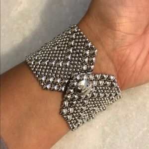 Mesh Nickel Bracelet Cuff